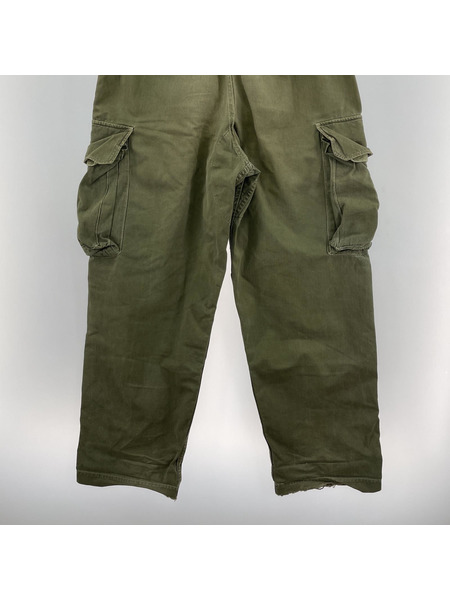 FRENCH ARMY フランス軍 M-47 前期 コットンツイル カーゴパンツ (31) オリーブ