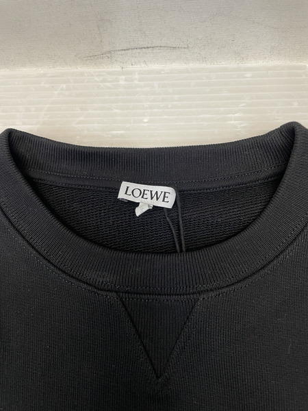 LOEWE ANAGRAM SWEAT SHIRT アナグラム刺繍スウェット XS ブラック