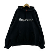 Supreme 25AW Washed Old English Hooded Black XXL 黒