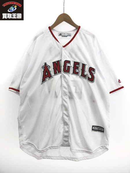 Majestic MLB LOS ANGELES ANGELS #27 マイク・トラウト ユニフォーム ...