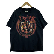 doublet×洋服ノ青山 22SS AOYAMA ROCK T-SHIRT ダメージ加工 L 黒