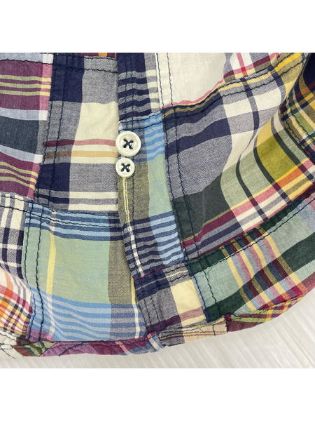 POLO RALPH LAUREN 半袖シャツ パッチワーク/チェック/マルチカラー