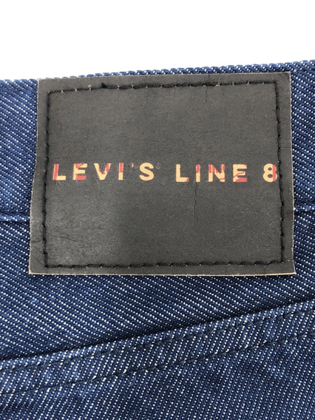 Levi's 8 ワイドクロップドパンツ W29 ブルー