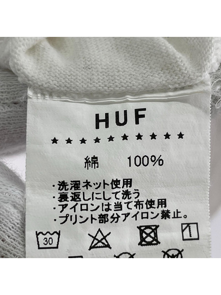 HUF 半袖Tシャツ・カットソー PROTECTION S/S TEE 白 (L)