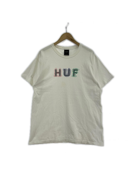 HUF 半袖Tシャツ・カットソー PROTECTION S/S TEE 白 (L)