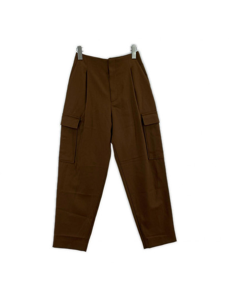 heliopole パンツ ウールサキソニーカーゴパンツ 茶(36)[値下]