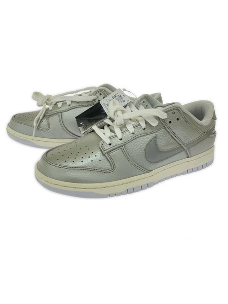 NIKE スニーカー DUNK LOW SE METALLIC SILVER 28cm