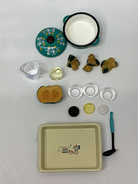 リーメント ぷちサンプルシリーズ 幸せキッチン 3. ほくほくカボチャ煮 開封品 RE-MENT ミニチュア トレーディングフィギュア