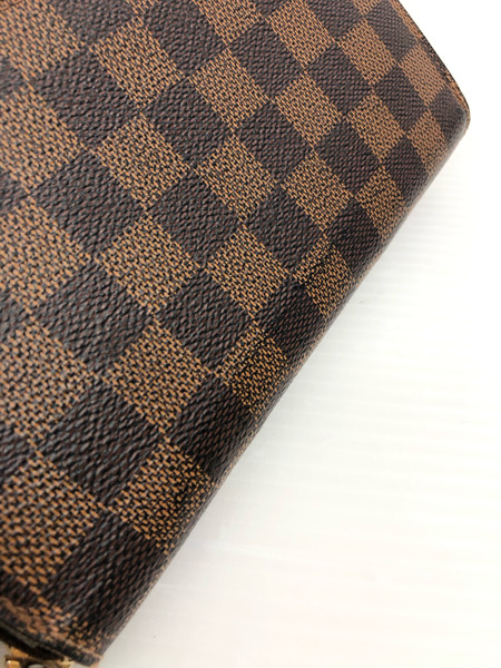 LV ジッピーウォレット 長財布 茶 ダミエ ※状態考慮