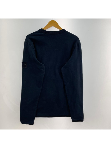 STONE ISLAND クルーネックスウェットシャツ 紺 (M)