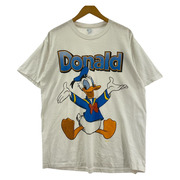 90s Disney Donald tee 白 L