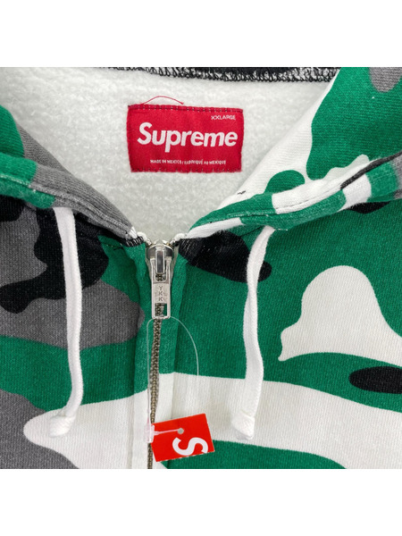 Supreme 25AW Small Box Zip Up Hooded Sweatshirt XXL グリーン