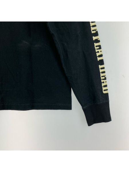 THE FLAT HEAD 長袖Tシャツ・カットソー バックプリント 黒(38)
