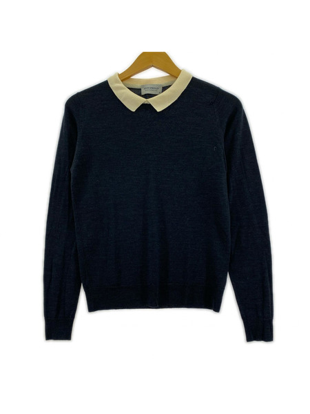 JOHN SMEDLEY ニット・セーター ポロ ネイビー