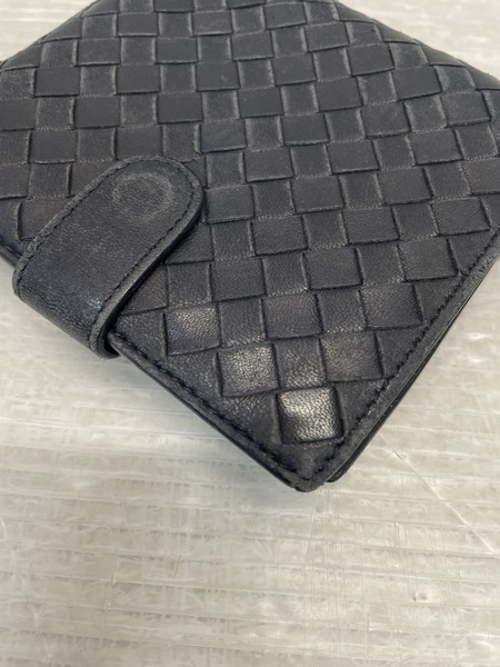 Bottega Veneta イントレチャート コンパクトウォレット 黒