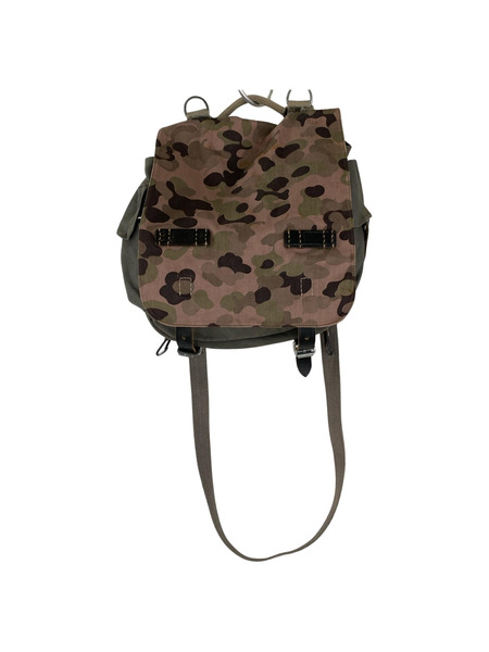 OLD・VINTAGE ショルダーバッグ オーストリア軍 ピードットカモ ブレッドバッグ