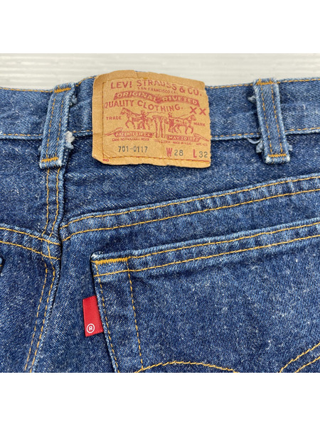 80s Levi's USA製 701-0117 デニムパンツ (28) インディゴ｜商品