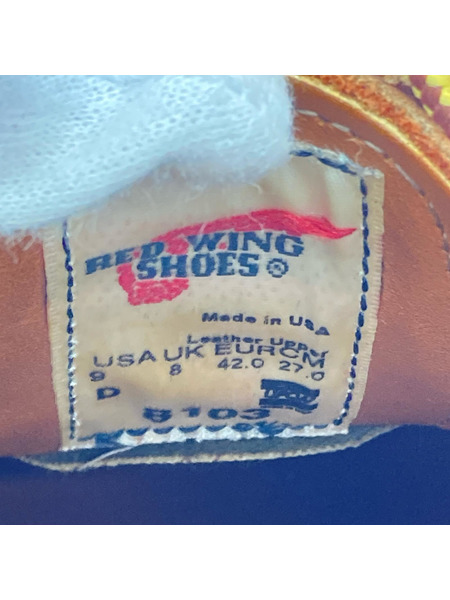 RED WING ブーツ CLASSIC OXFORD 赤茶 8103 27cm