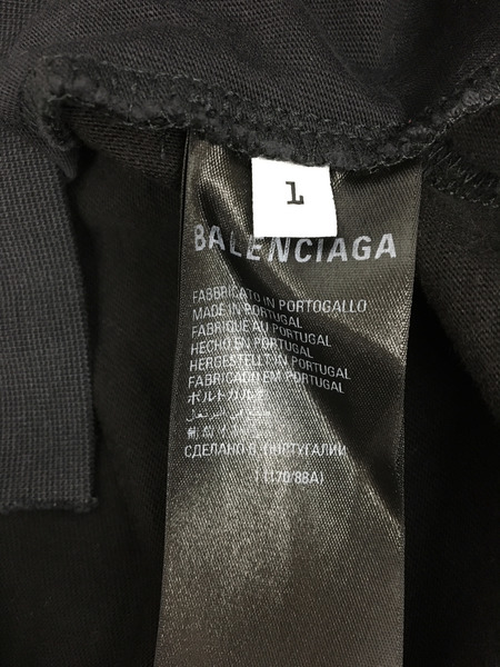 メンズラグ衣料 Balenciaga Speed Hunter 再構築Tシャツ (L) 黒