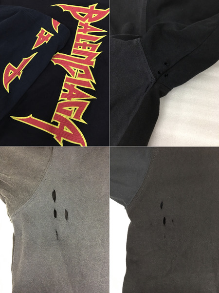 メンズラグ衣料 Balenciaga Speed Hunter 再構築Tシャツ (L) 黒