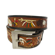 ALZUNI ソノ他 ネイティブアメリカン レザーベルト