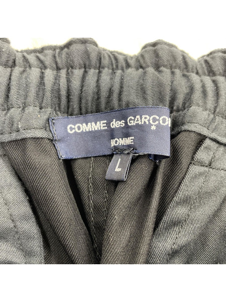 COMME des GARCONS パンツ HOMME  ナイロンツイルパンツ/ブラック/