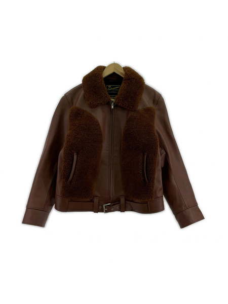 CUSHMAN ホースハイド グリズリージャケット XL ブラウン