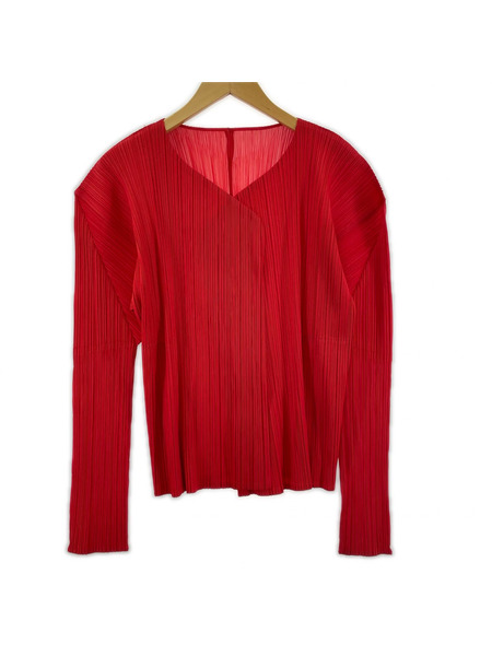 PLEATS PLEASE ジャケット 赤 (4)