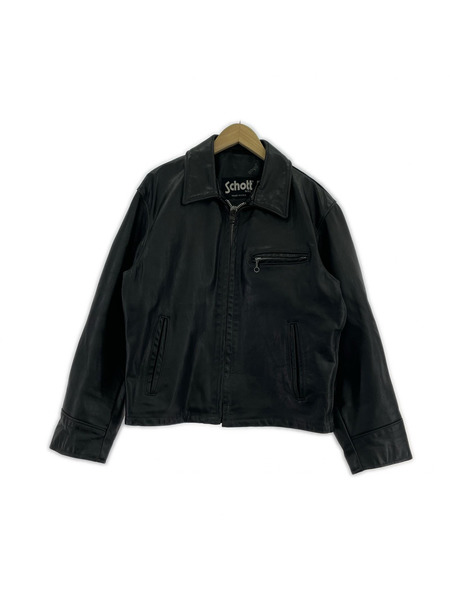schott レザー シングル トラッカージャケット 40 黒