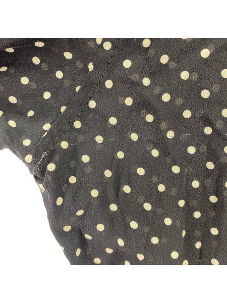 メンズラグ衣料 ポルカドットシルクシャツ