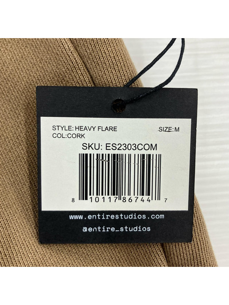 ENTIRE STUDIOS フレアスウェットパンツ ベージュ (M)