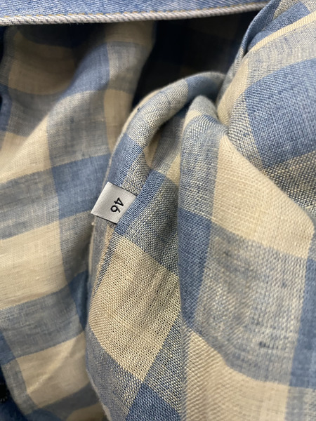 GUCCI　内側チェック柄 デニムジャケット　46　548722