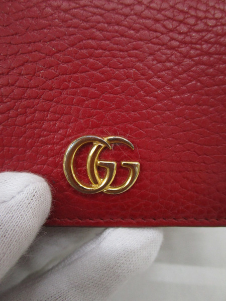 GUCCI コンパクトウォレット 赤