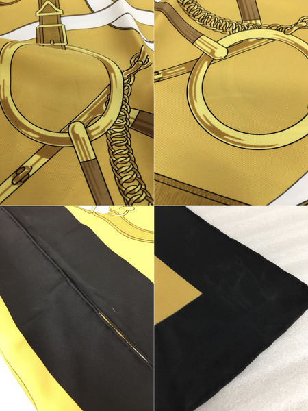 小物 HERMES　黄金の拍車 スカーフ