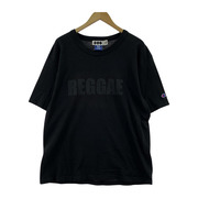GOODENOUGH×FINESSE REGGAE シャドープリントTee M 黒 Champion
