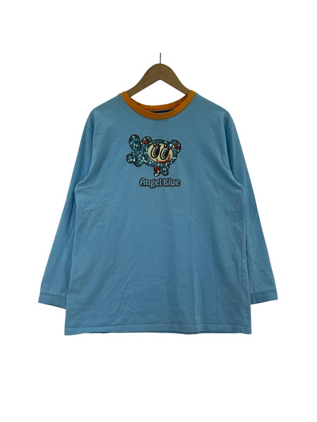 Angel Blue エンジェルブルー　ロングTシャツ　スパンコール 長袖Tシャツ・カットソー Angel Blue スパンコール ロンTee/BLE