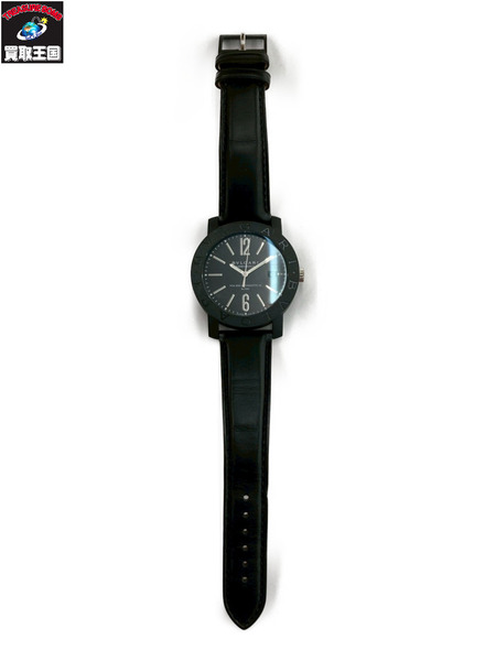 BVLGARI ブルガリブルガリ BB40CL OH済み メンズ AT カーボン レザー [値下]