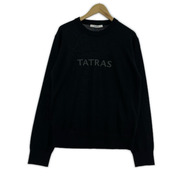 TATRAS MEDUNO フロントロゴ ウールニット 03 ブラック