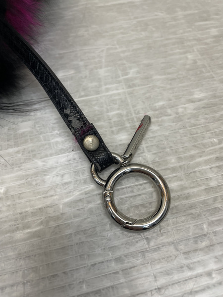 FENDI バッグバグズ モンスターバッグチャーム キーホルダー 黒 ブラック