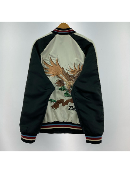 EVISU ジャケット スカジャン/リバーシブル/白