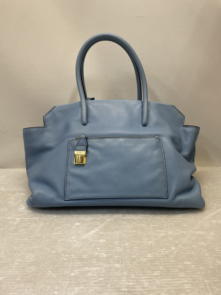 miu miu ヴィッテロソフト 2WAYトートバッグ ブルー