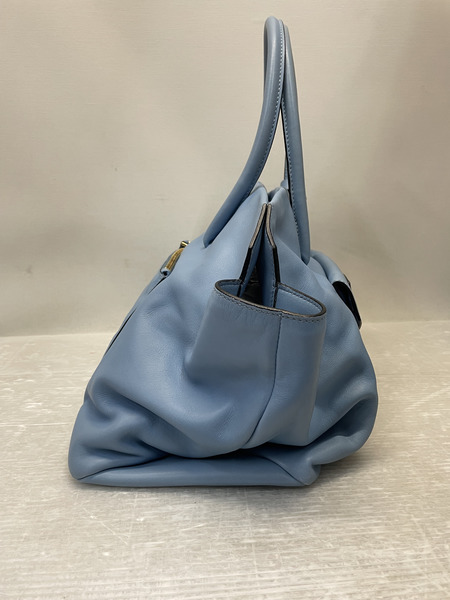 miu miu ヴィッテロソフト 2WAYトートバッグ ブルー