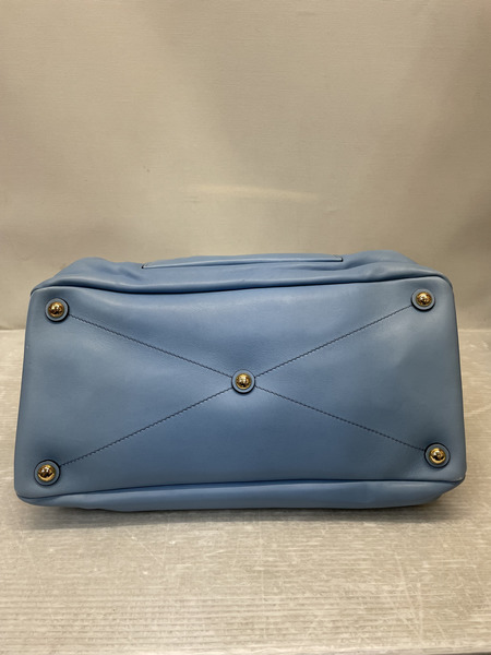 miu miu ヴィッテロソフト 2WAYトートバッグ ブルー