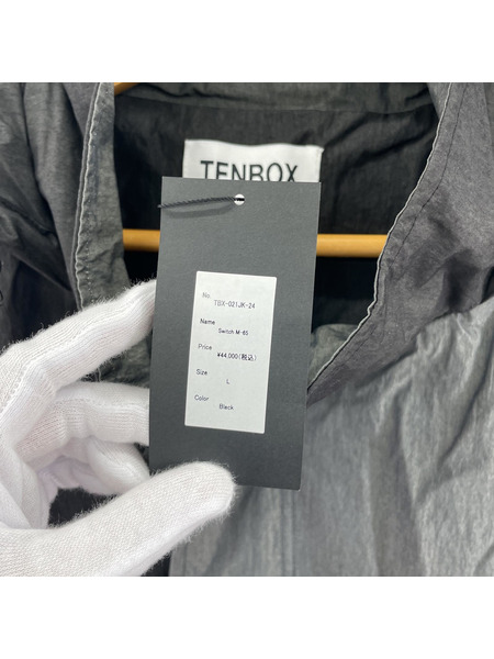 10匣 TENBOX Switch M-65 モッズコート ブラック×グレー TBX-021JK-24[値下]