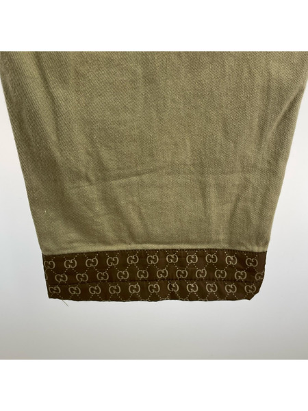 パンツ GODBODY ワイドパンツ GG柄 BEG W36[値下]