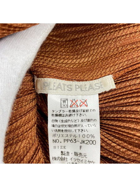 PLEATS PLEASE ソノ他 総柄 茶 (F)
