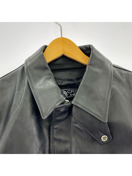 ISAMUKATAYAMA BACKLASH 牛革 DROID G5 SINGLE RIDERS 黒 (L)