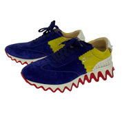 C.Louboutin LOUBISHARK ルビシャークスニーカー 43 紫×黄