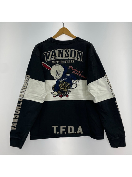 VANSON 長袖Tシャツ・カットソー ラビット刺繍