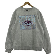 STUSSY スウェット・トレーナー WORLD WIDE スウエット(L）グレー